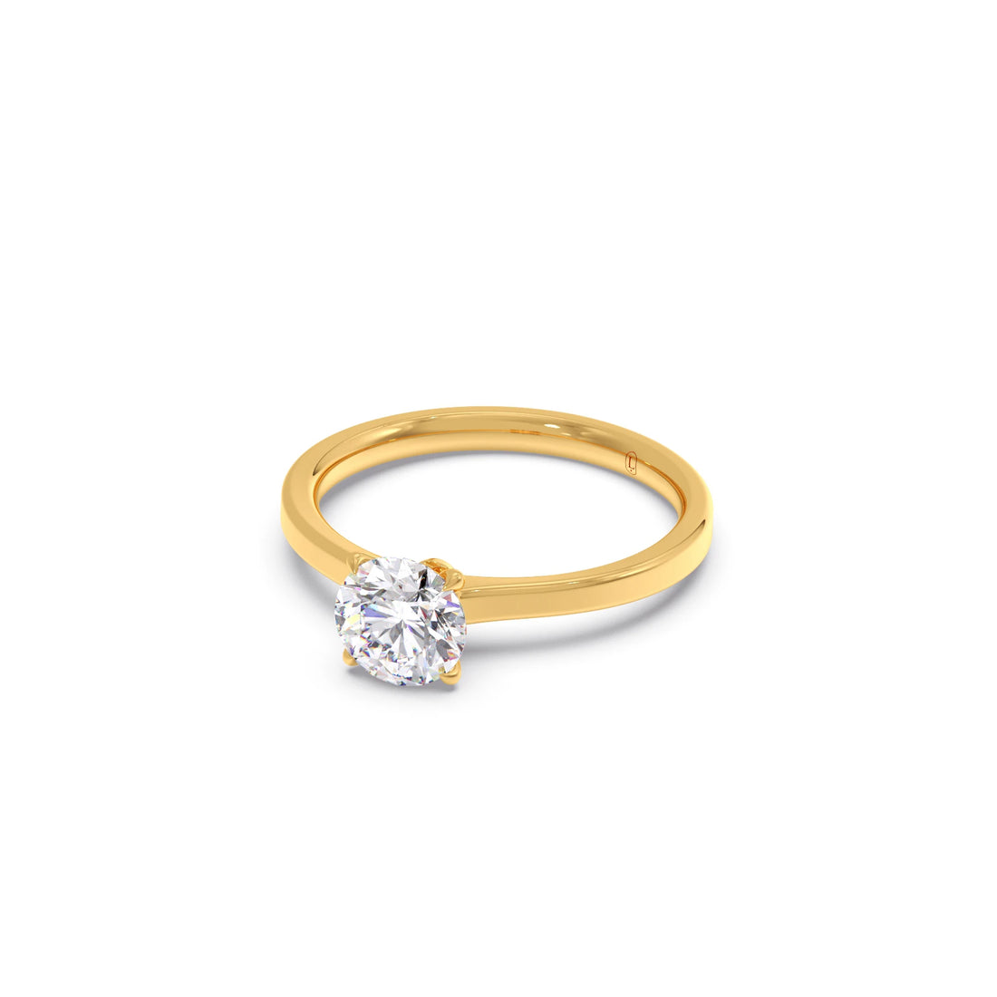 Round Solitaire Engagement Ring – 6.50 MM