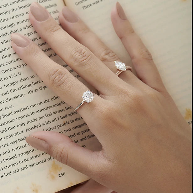 Round Solitaire Engagement Ring – 6.50 MM