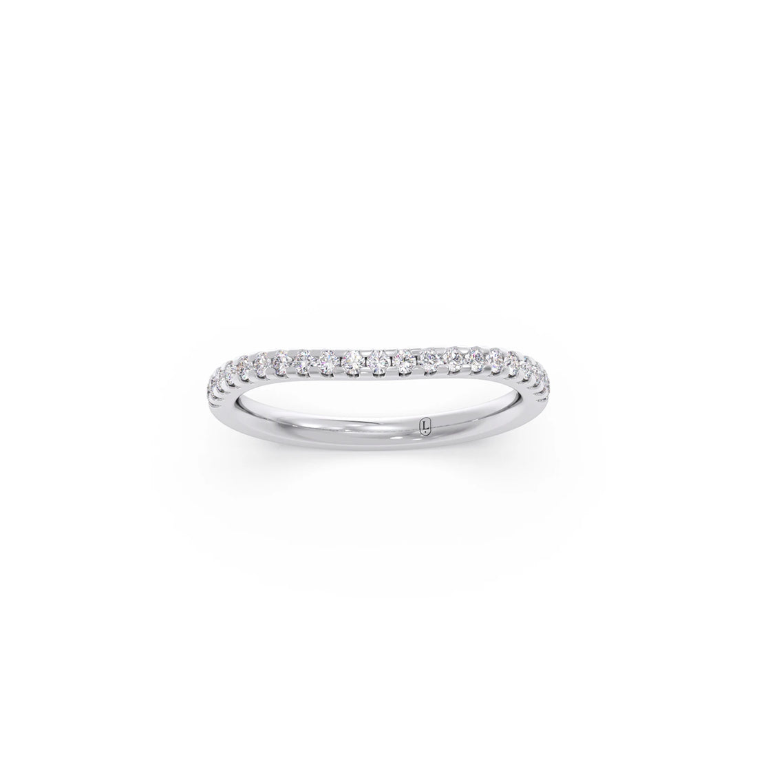 Three-Stone Engagement Ring with Accent Diamonds