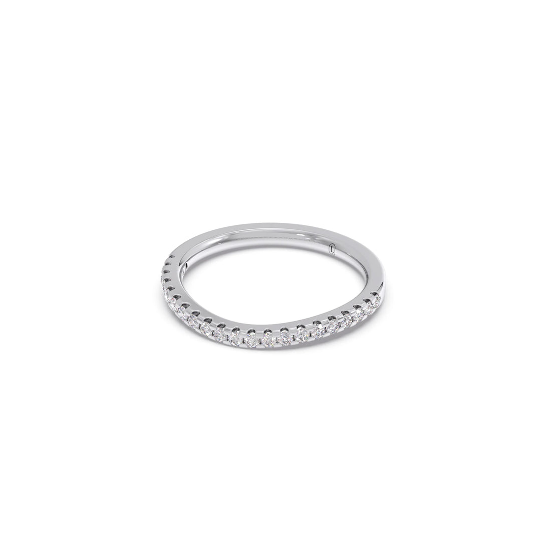 Three-Stone Engagement Ring with Accent Diamonds