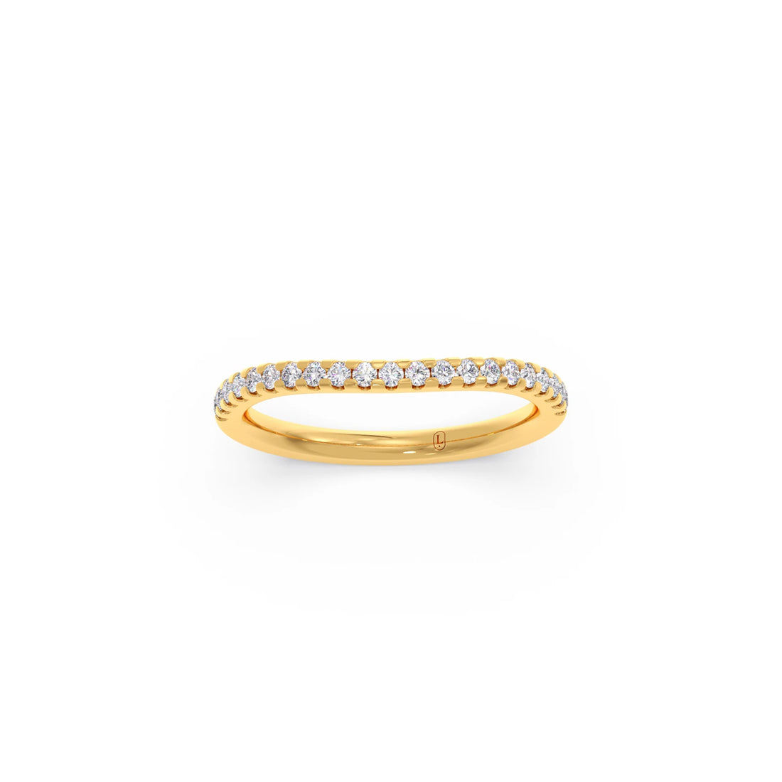 Three-Stone Engagement Ring with Accent Diamonds