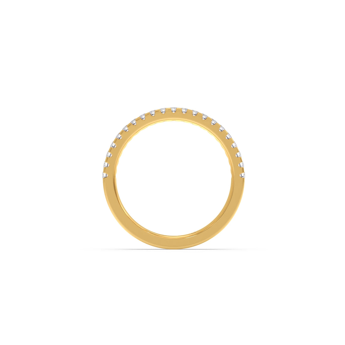 Three-Stone Engagement Ring with Accent Diamonds