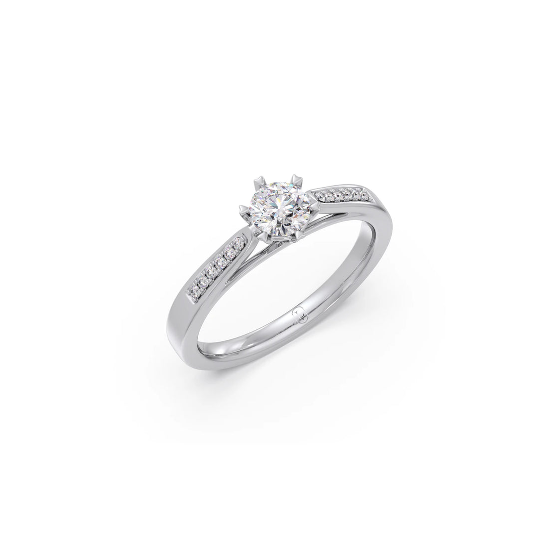 Round Solitaire Vintage Engagement Ring
