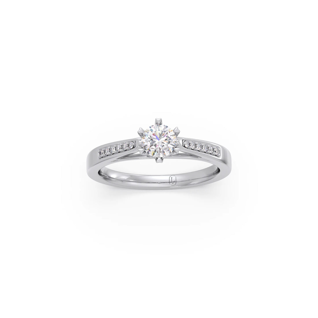 Round Solitaire Vintage Engagement Ring