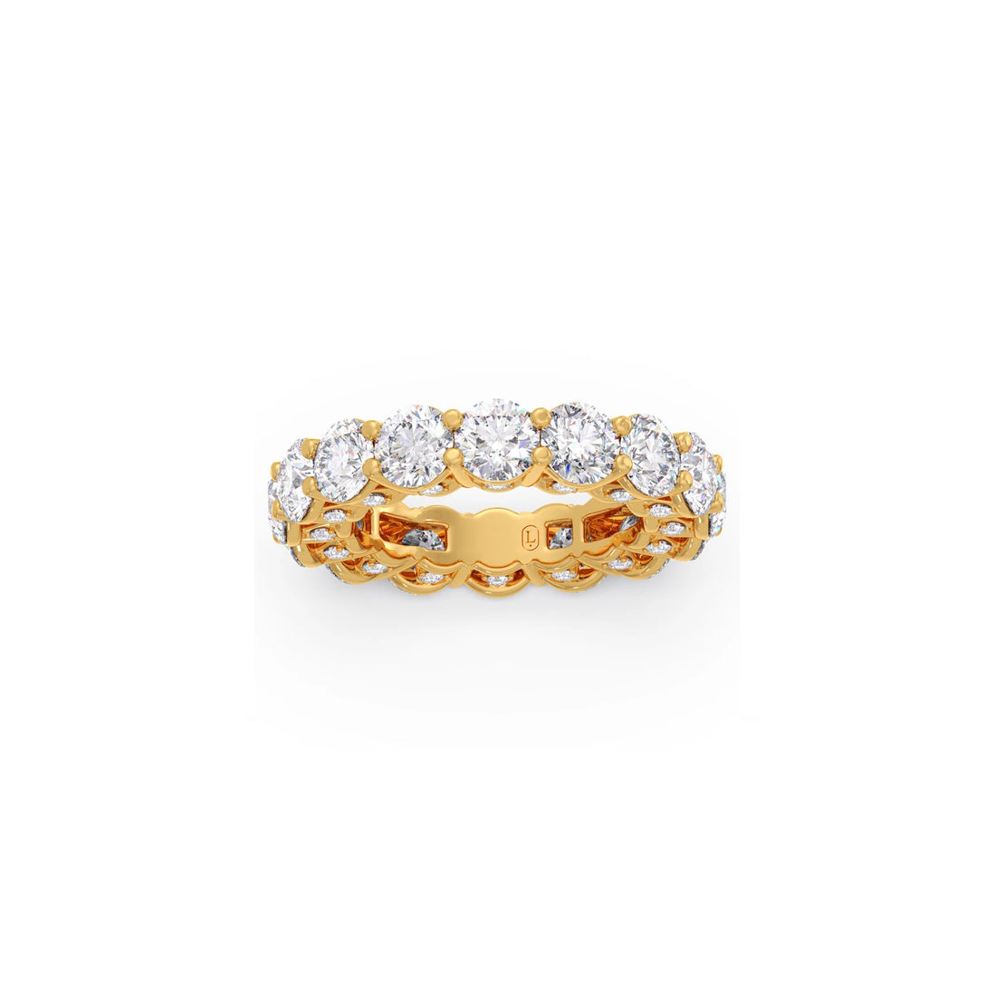 Round Prong Wedding Eternity Band