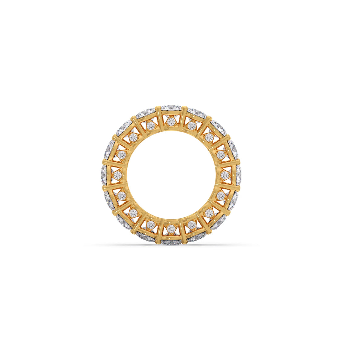 Round Prong Wedding Eternity Band
