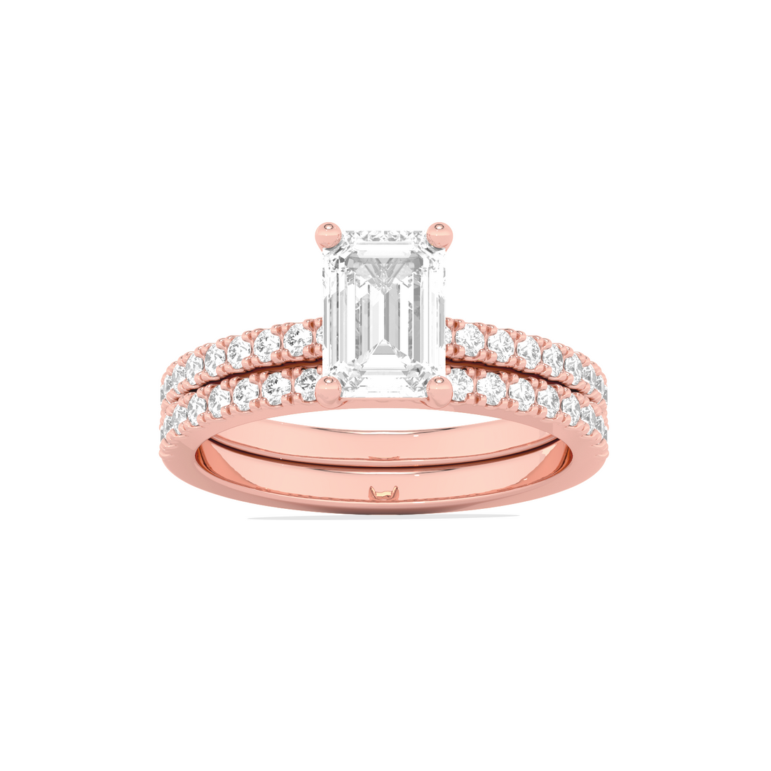 Stackable Emerald-Cut Engagement Ring