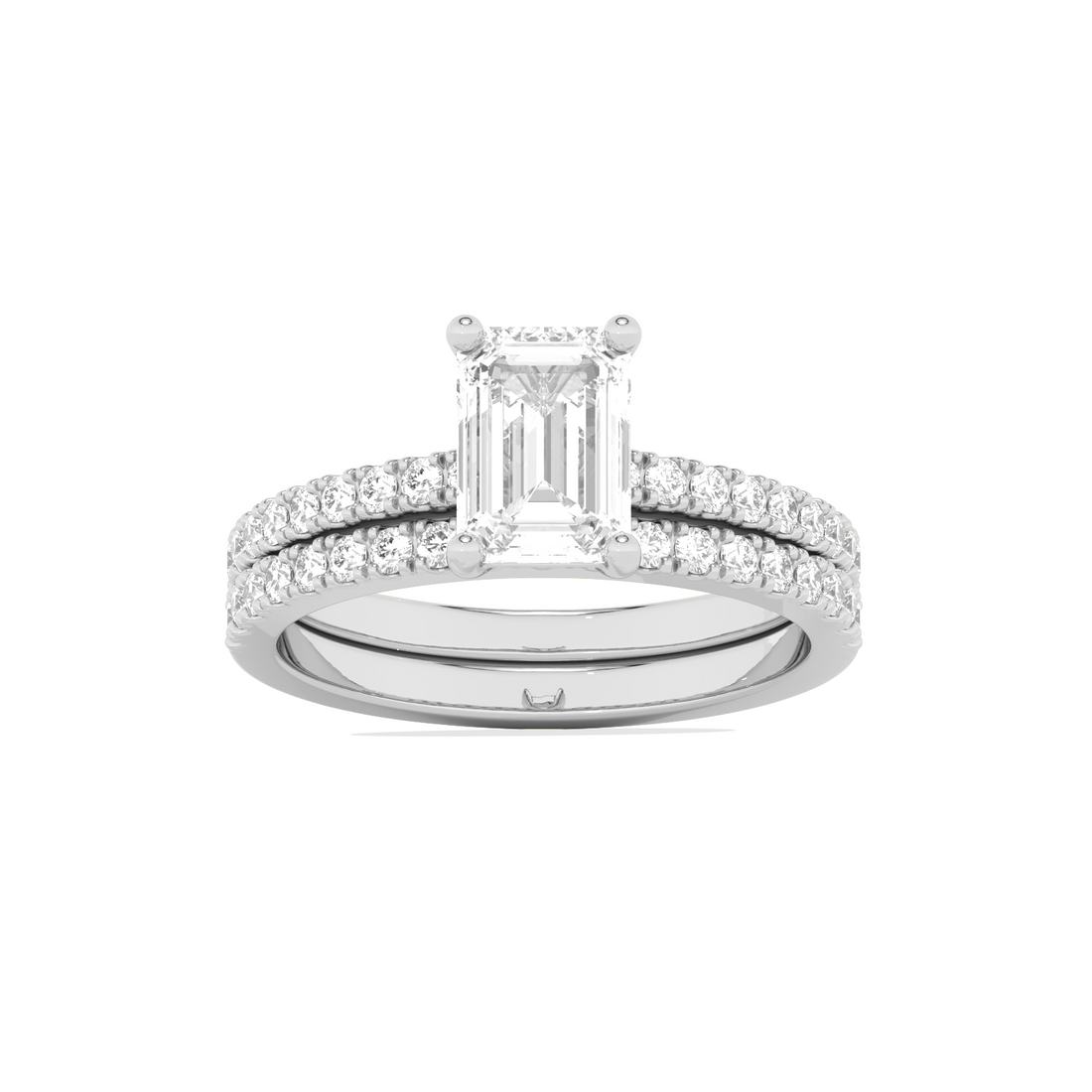 Stackable Emerald-Cut Engagement Ring
