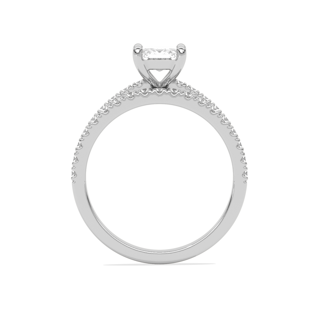 Stackable Emerald-Cut Engagement Ring