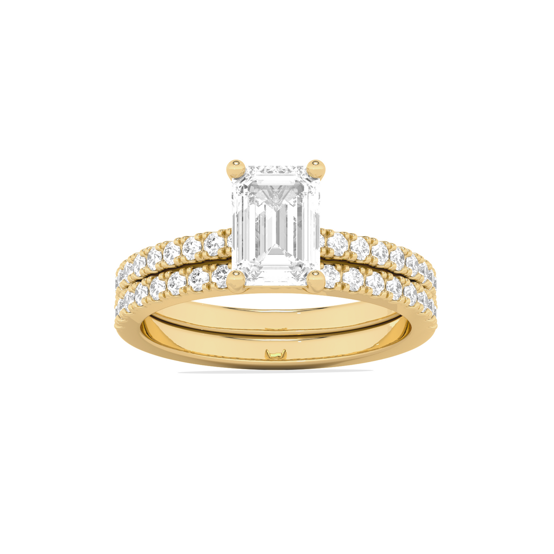 Stackable Emerald-Cut Engagement Ring