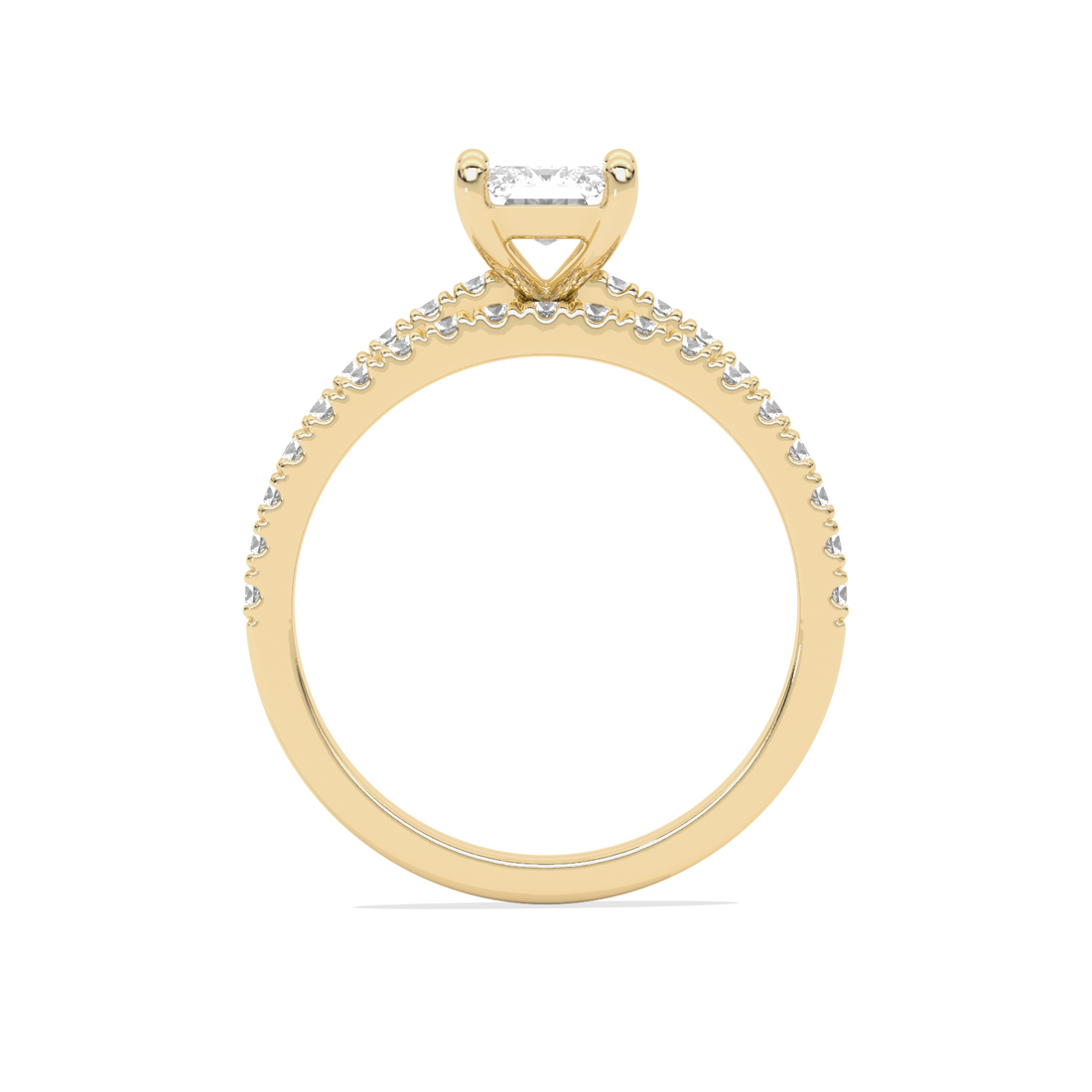 Stackable Emerald-Cut Engagement Ring