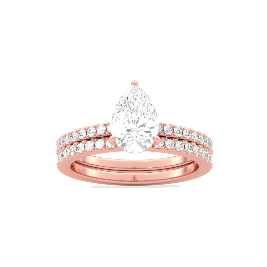 Stackable Pear- Cut Engagement Ring