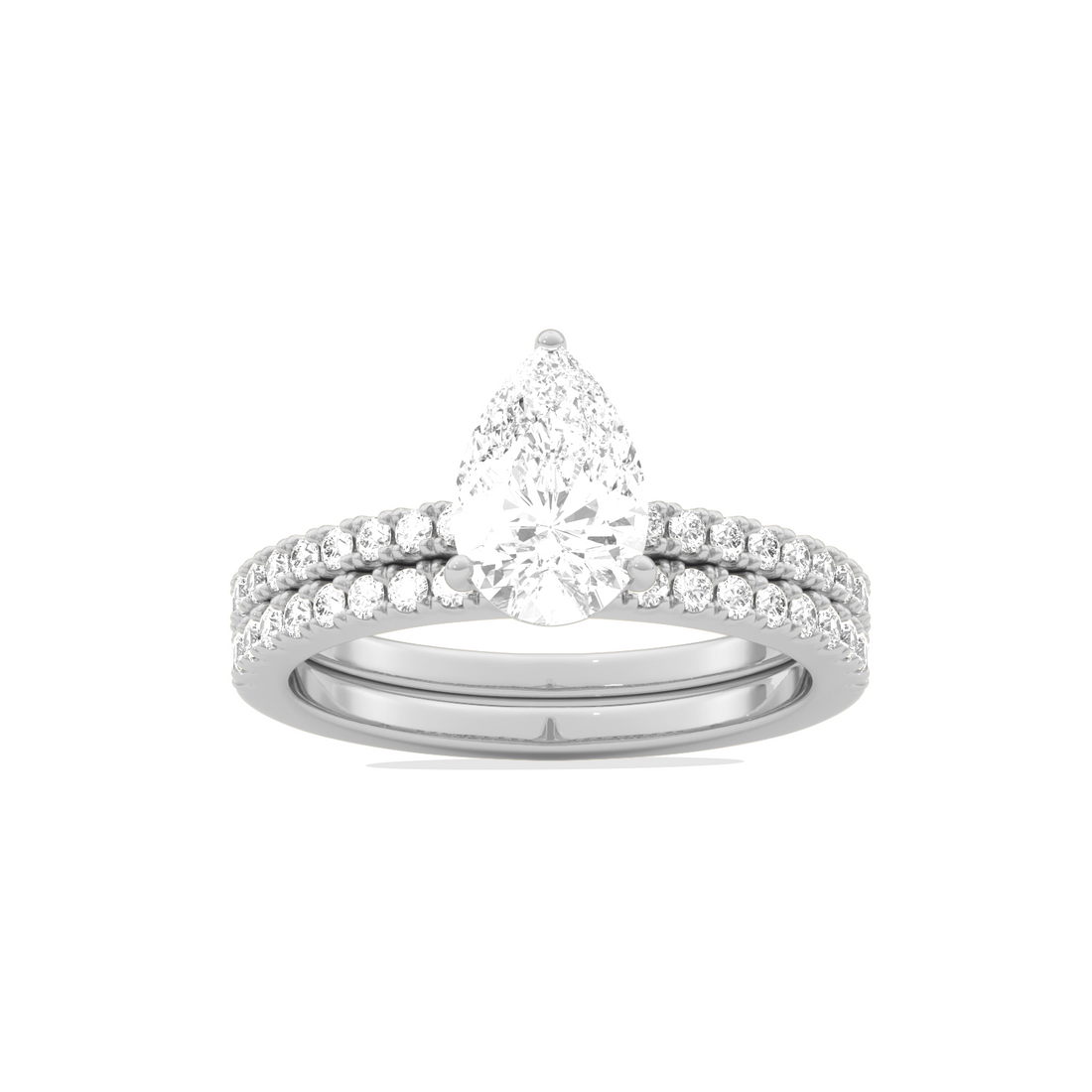 Stackable Pear- Cut Engagement Ring