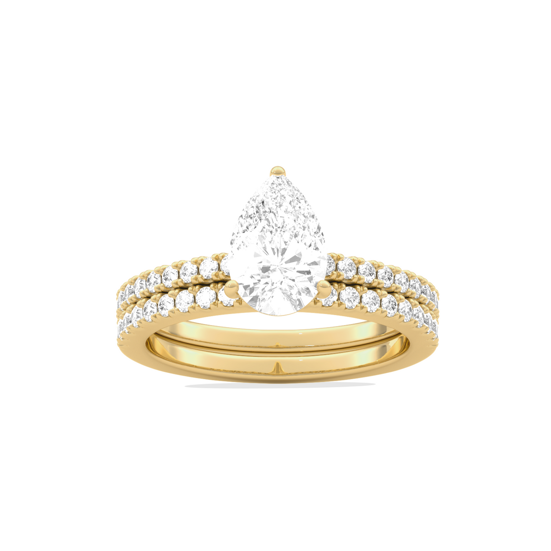 Stackable Pear- Cut Engagement Ring