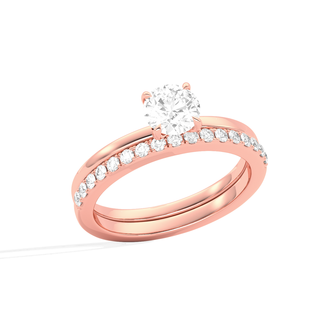 Stackable Round-Cut Solitaire Engagement Ring