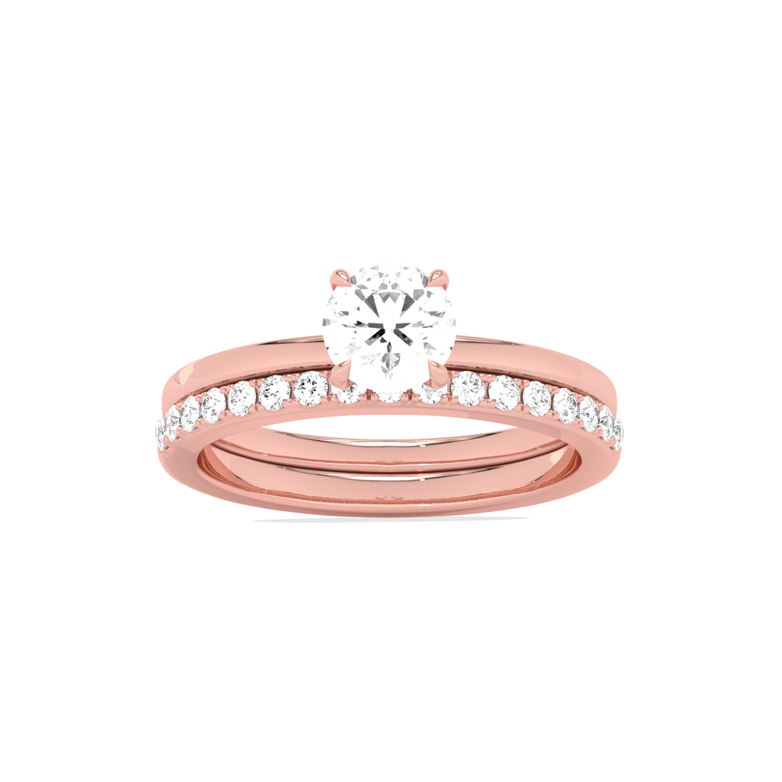 Stackable Round-Cut Solitaire Engagement Ring