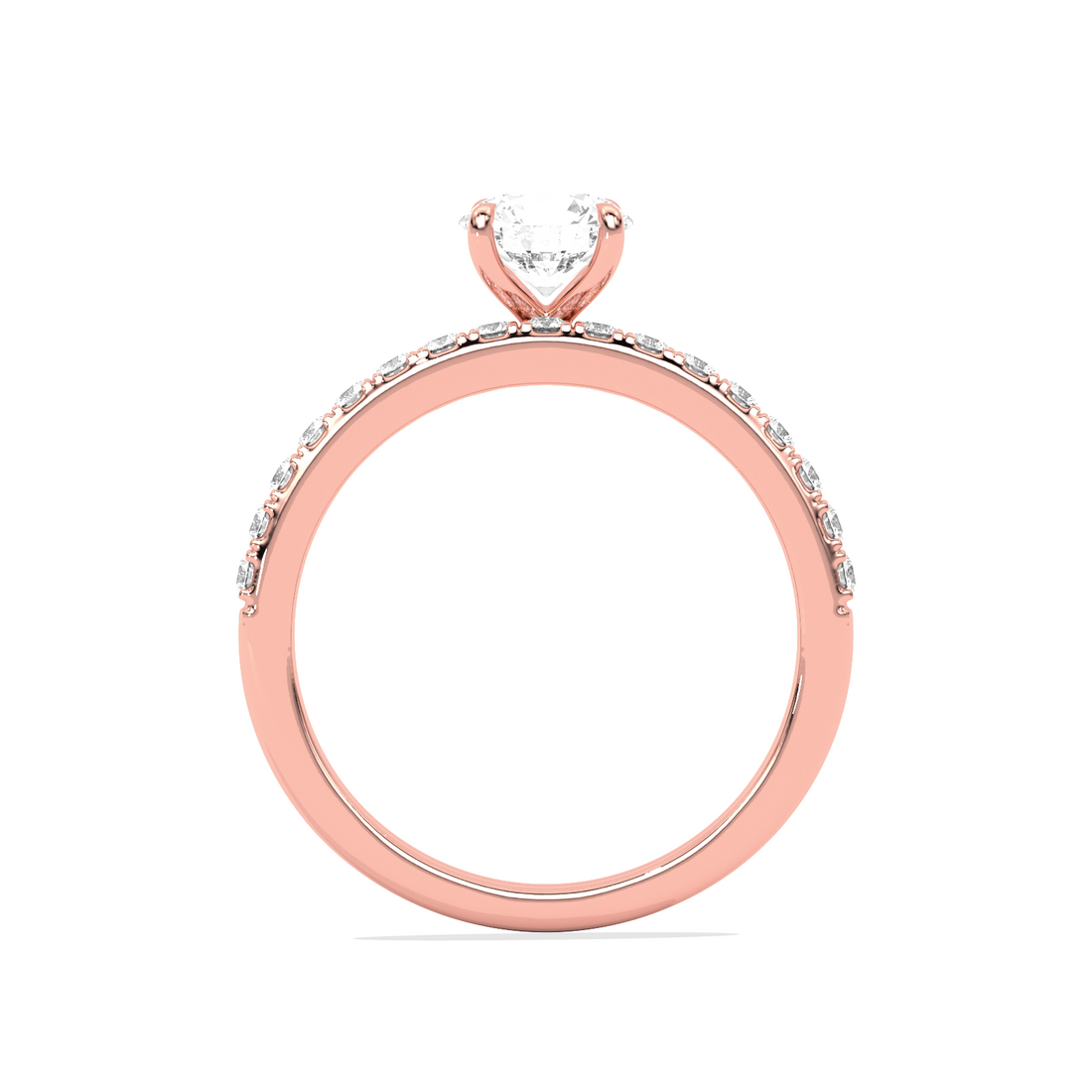 Stackable Round-Cut Solitaire Engagement Ring