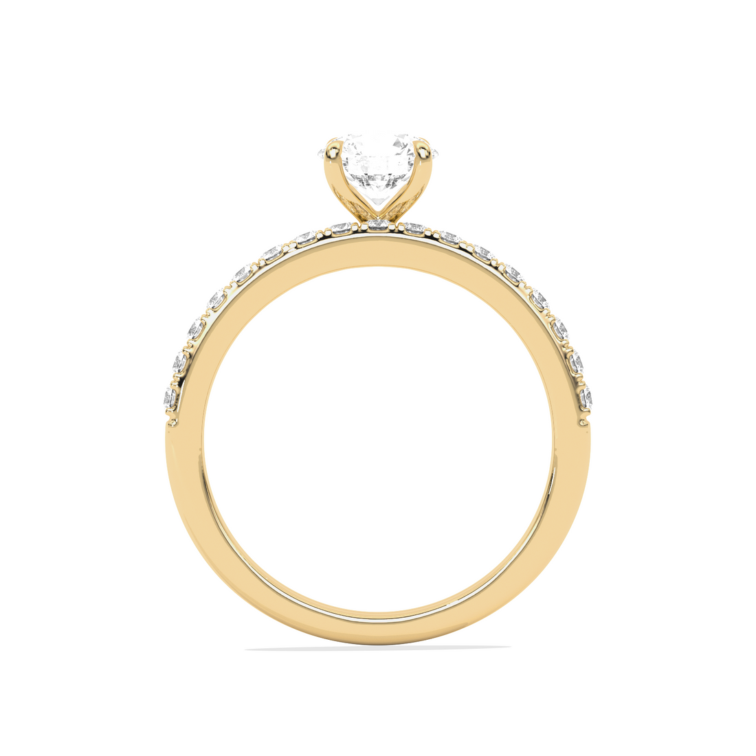 Stackable Round-Cut Solitaire Engagement Ring