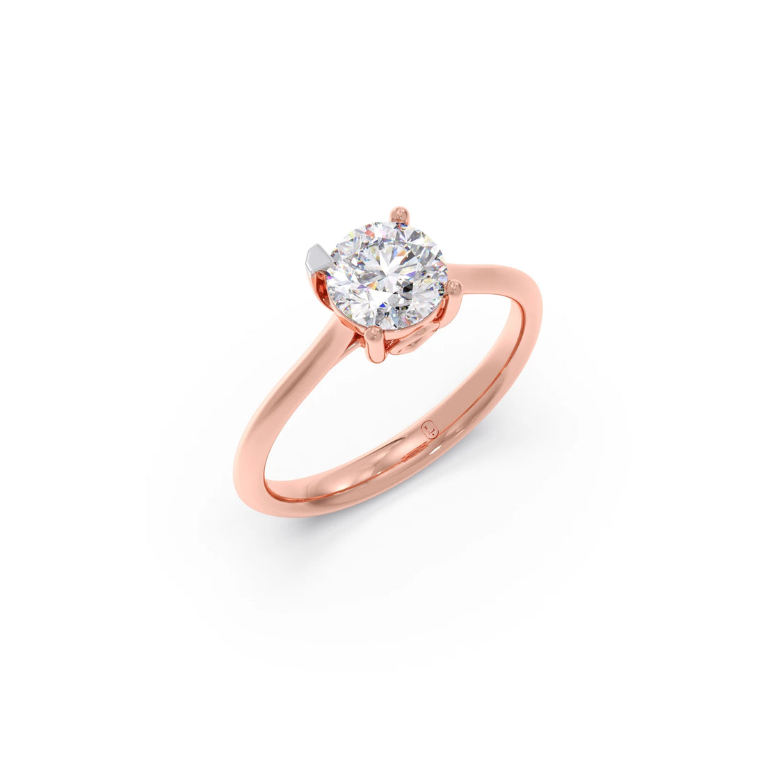 1 Ct Classic Round Shape Solitaire Ring