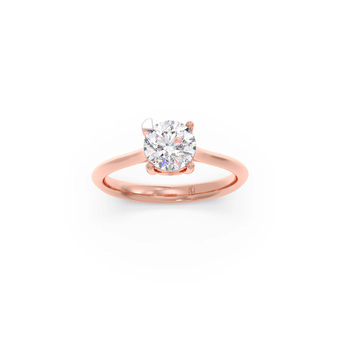 1 Ct Classic Round Shape Solitaire Ring