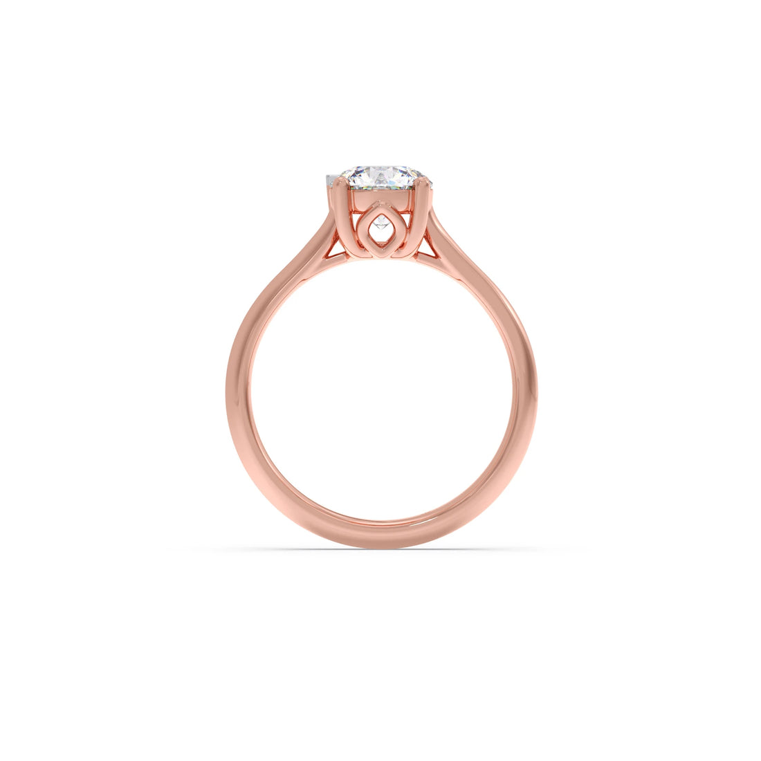 1 Ct Classic Round Shape Solitaire Ring