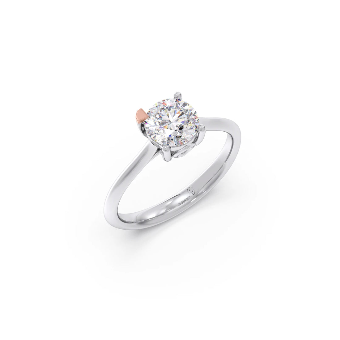 1 Ct Classic Round Shape Solitaire Ring