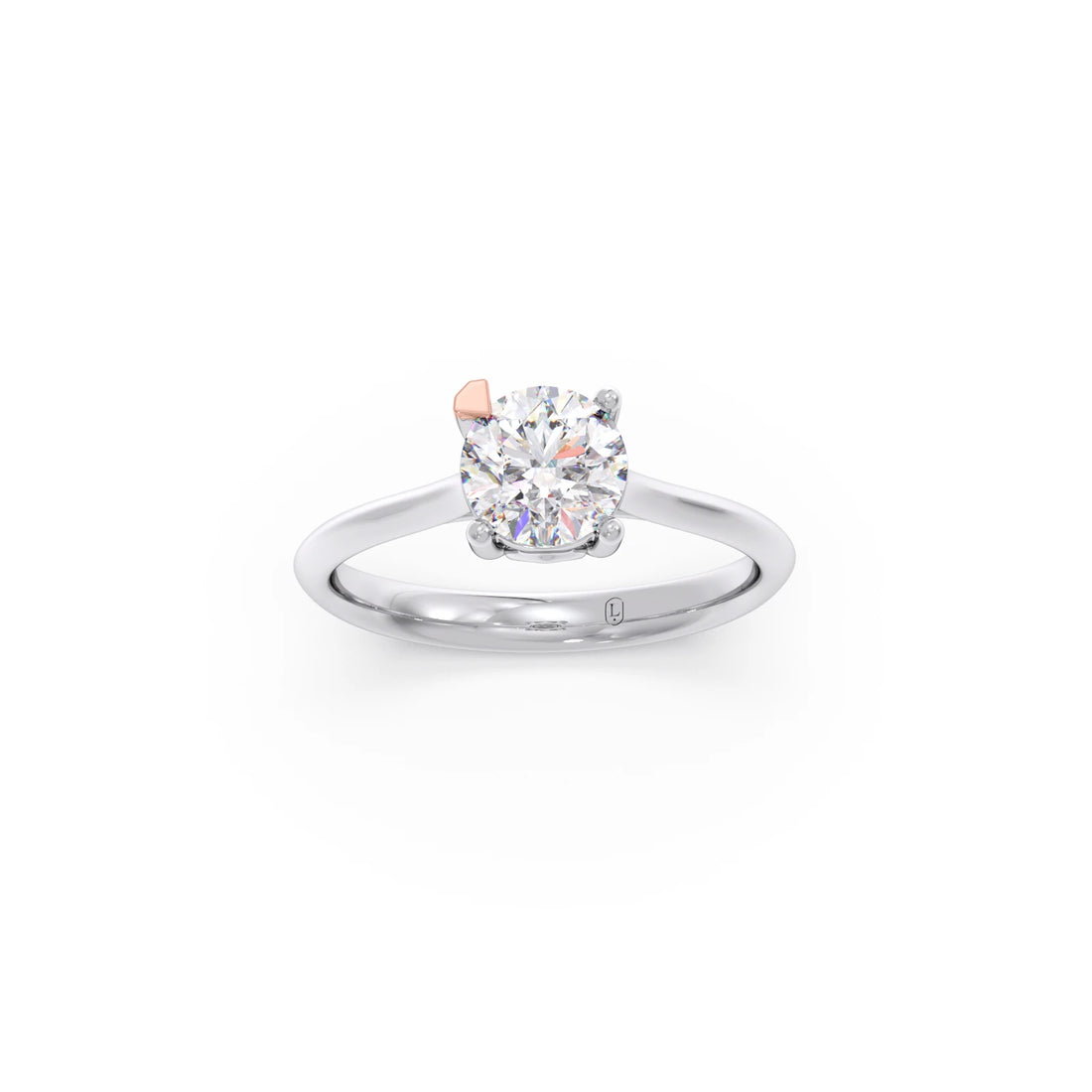 1 Ct Classic Round Shape Solitaire Ring