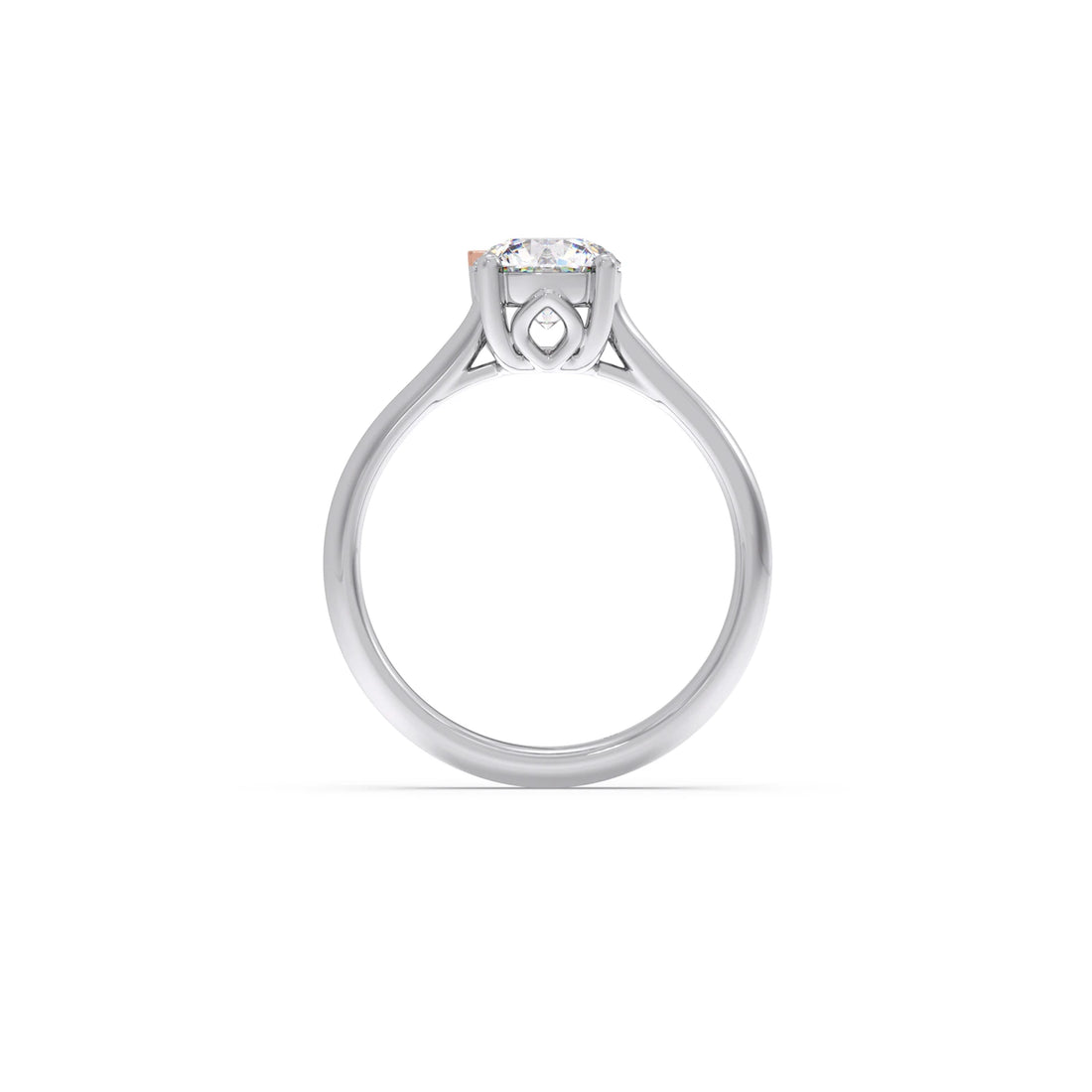 1 Ct Classic Round Shape Solitaire Ring