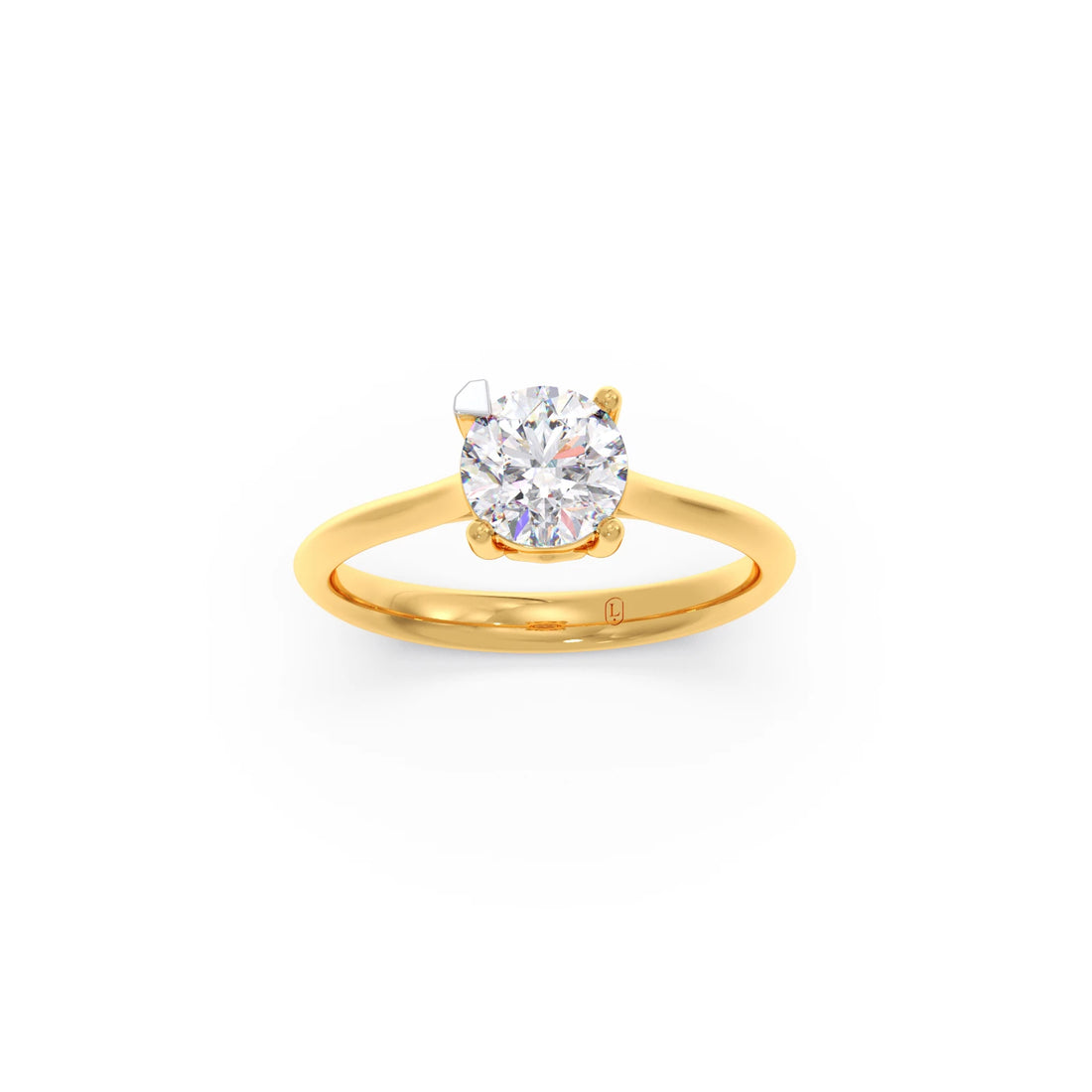 1 Ct Classic Round Shape Solitaire Ring
