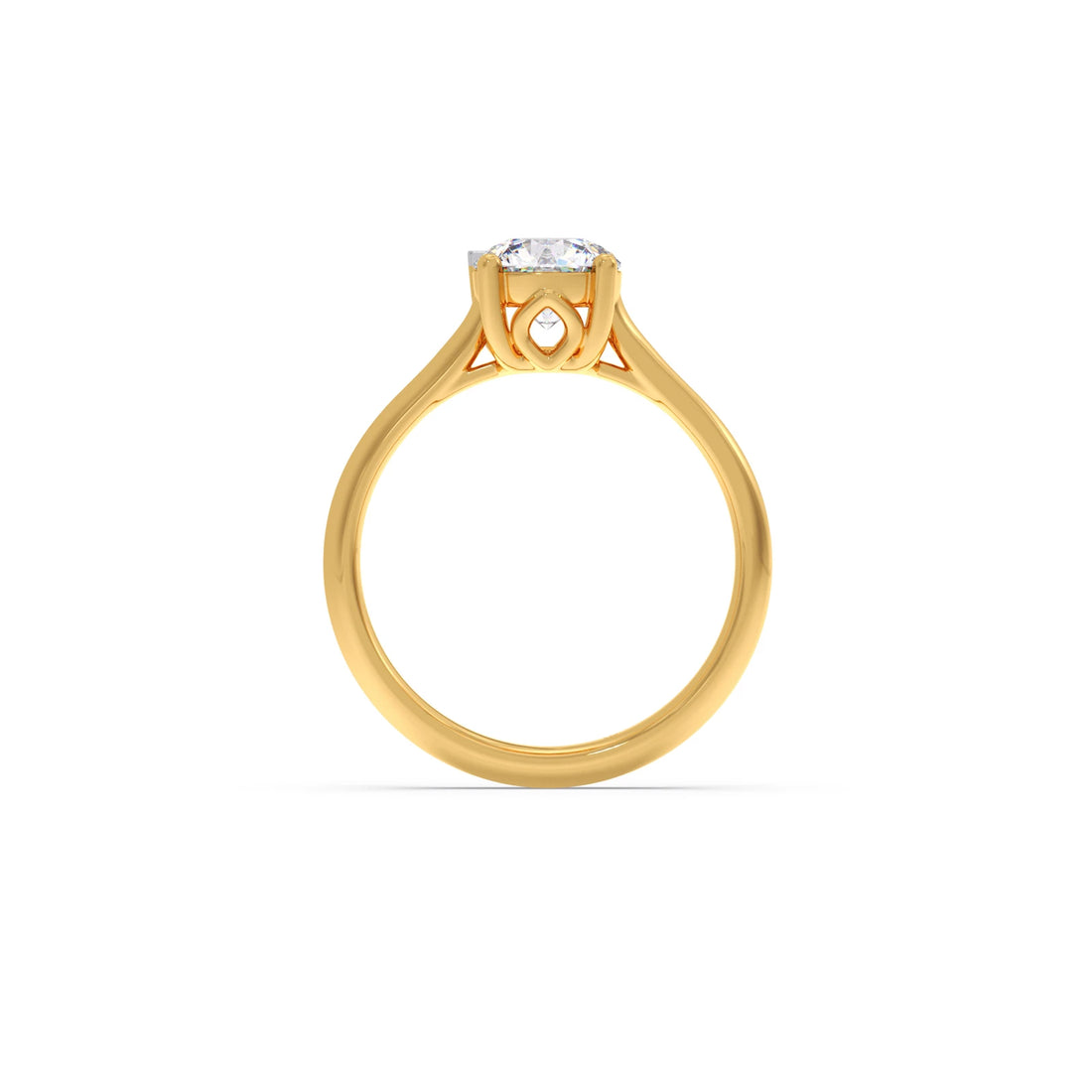 1 Ct Classic Round Shape Solitaire Ring