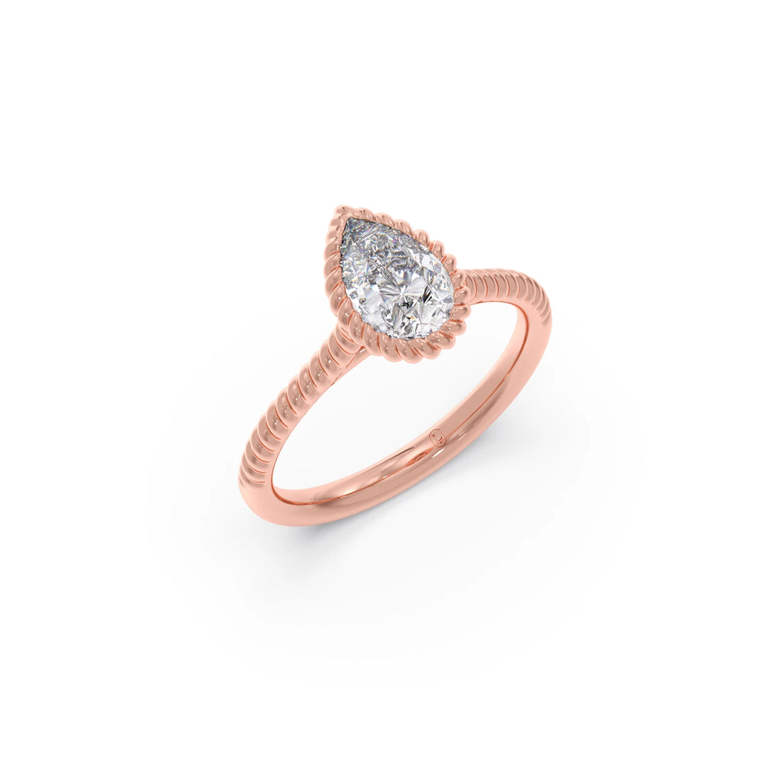 1 Ct Luminous Pear Solitaire Ring