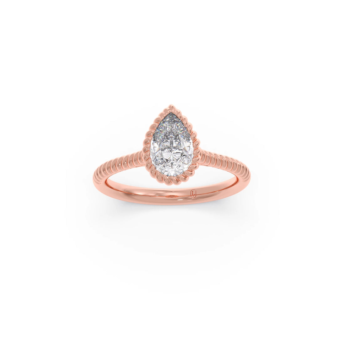 1 Ct Luminous Pear Solitaire Ring