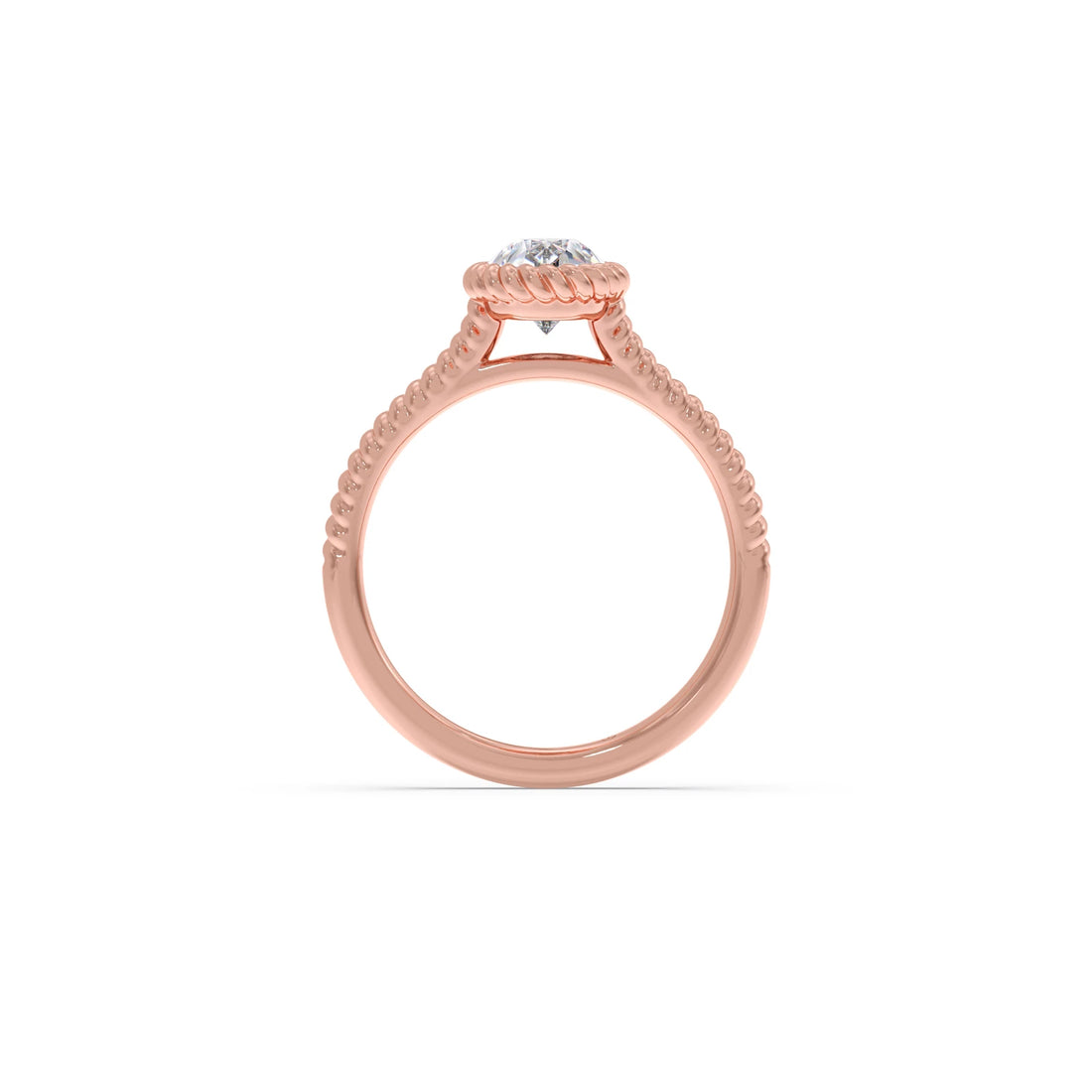 1 Ct Luminous Pear Solitaire Ring