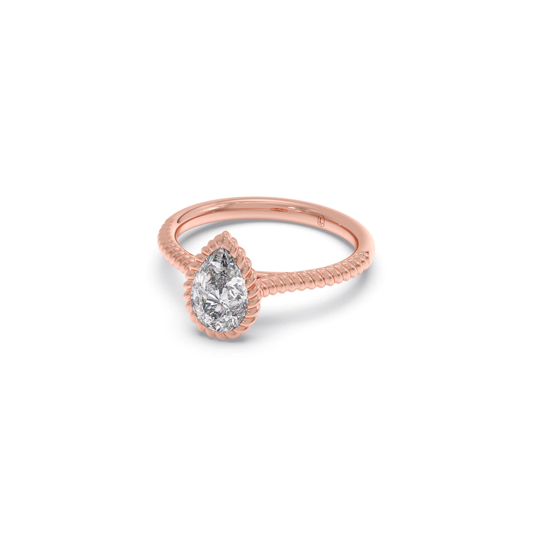 1 Ct Luminous Pear Solitaire Ring