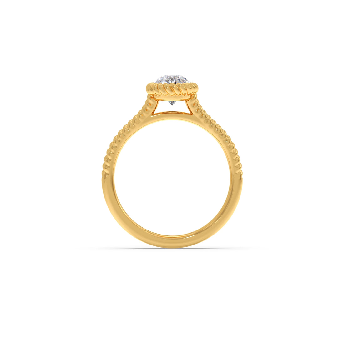 1 Ct Luminous Pear Solitaire Ring