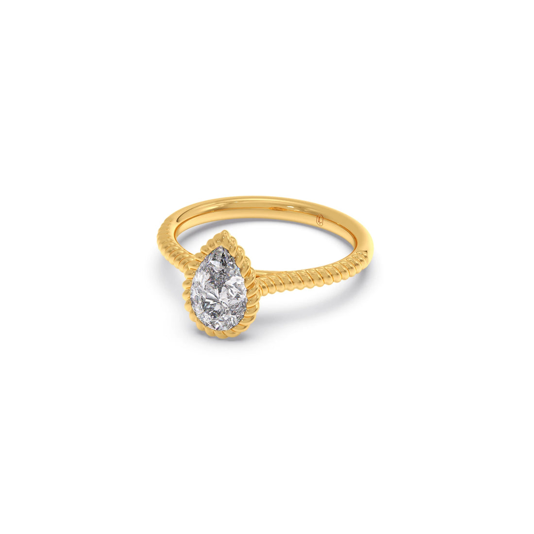1 Ct Luminous Pear Solitaire Ring