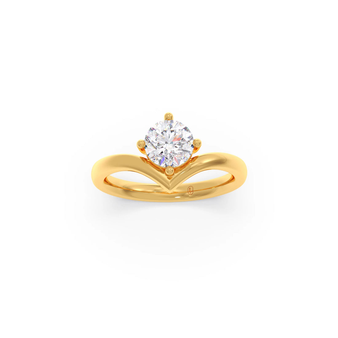 4 Prong Classic Round Solitaire Ring