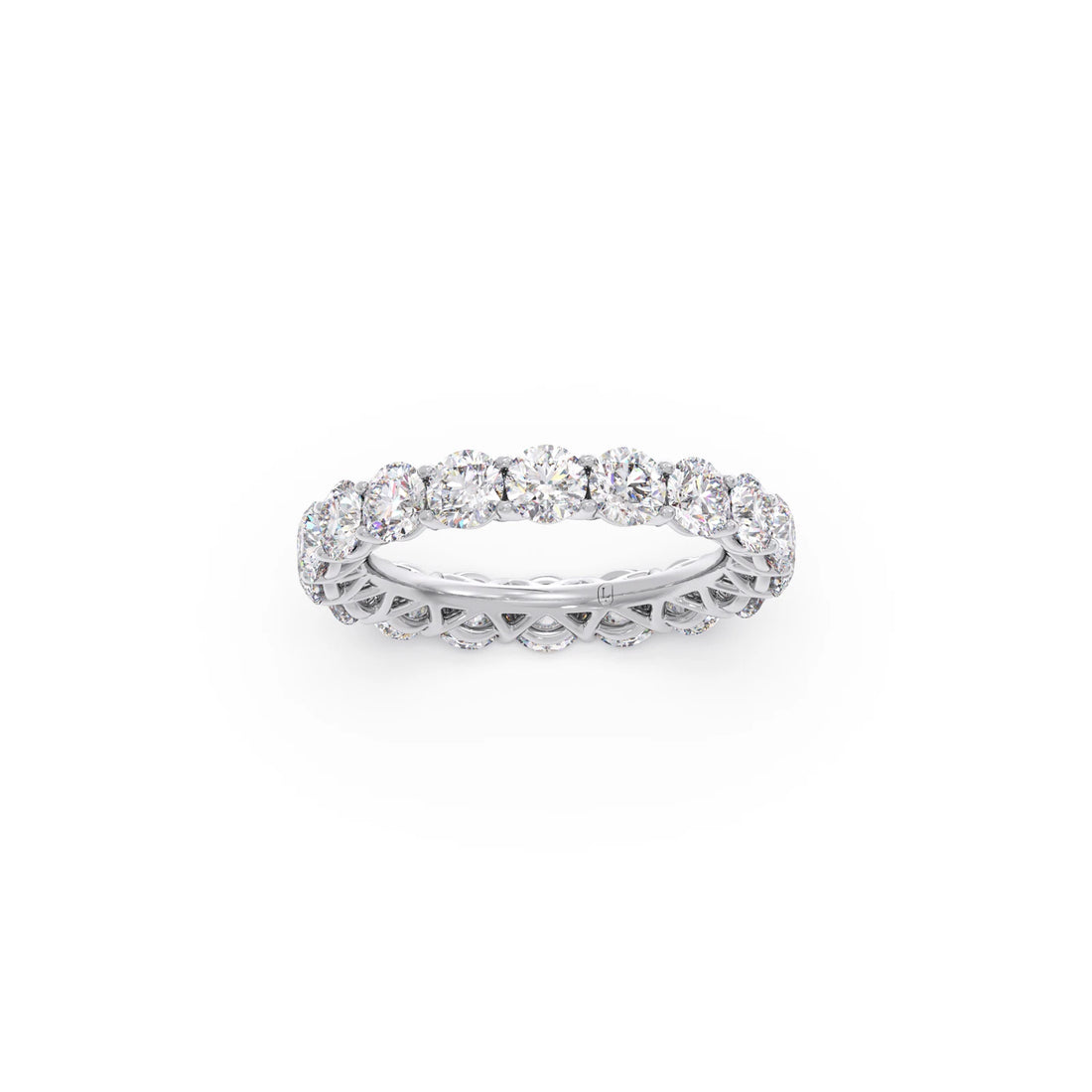 3.78ct Round Cut Diamond Eternity Band