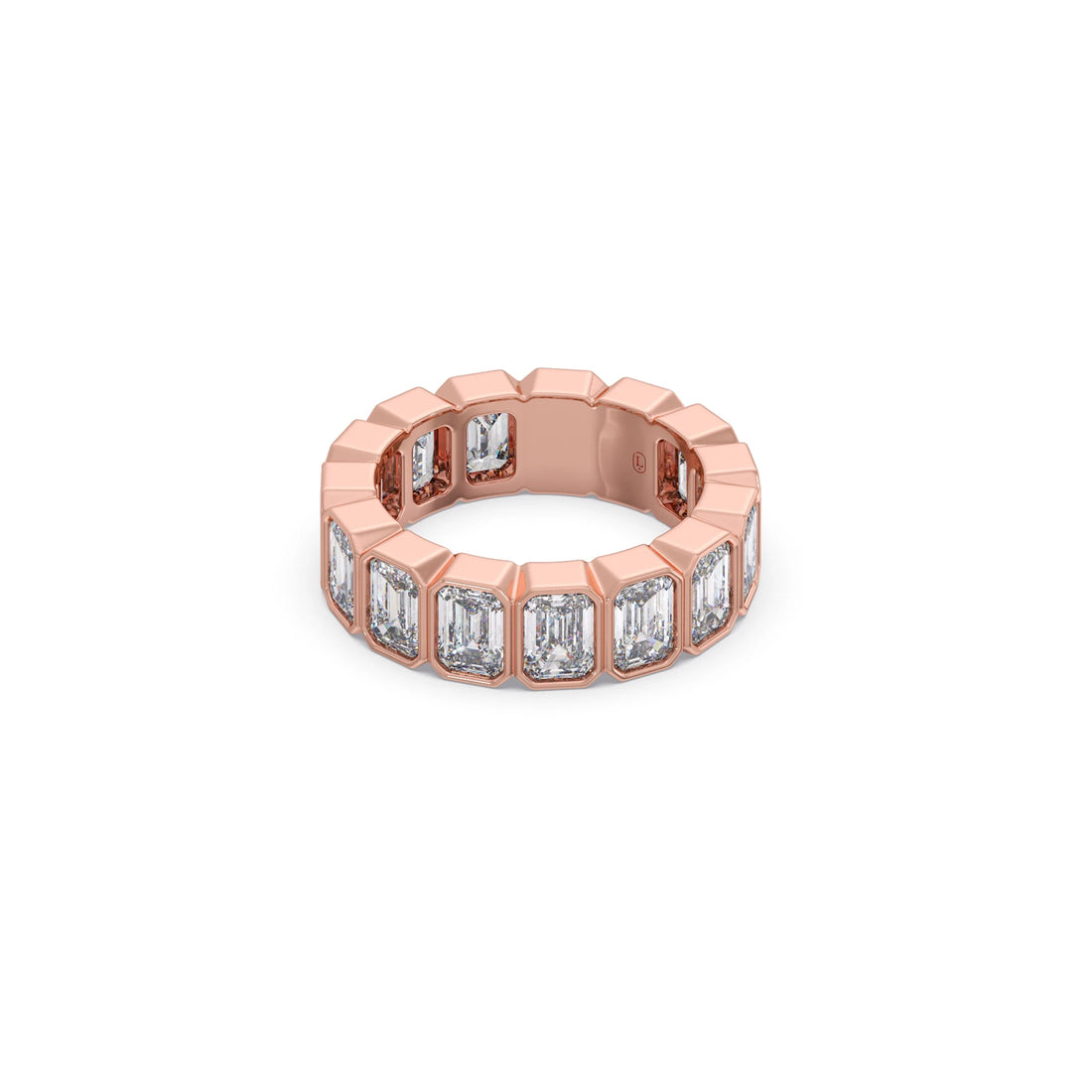 2.4ct Emerald Cut Diamond Eternity Band