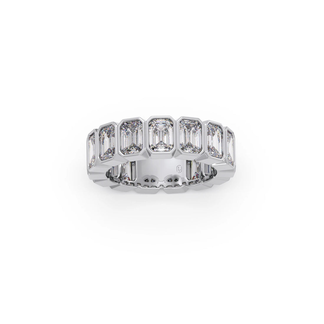 2.4ct Emerald Cut Diamond Eternity Band