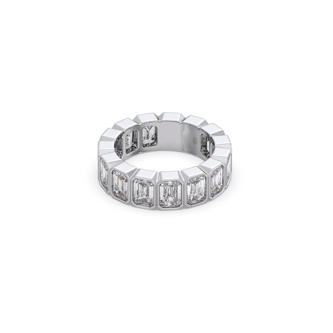 2.4ct Emerald Cut Diamond Eternity Band