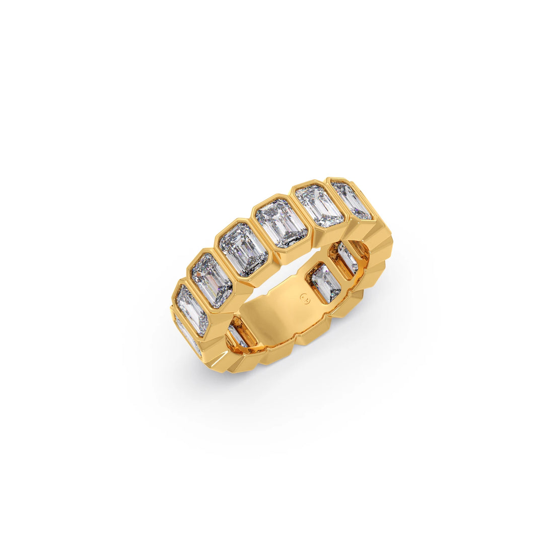 2.4ct Emerald Cut Diamond Eternity Band