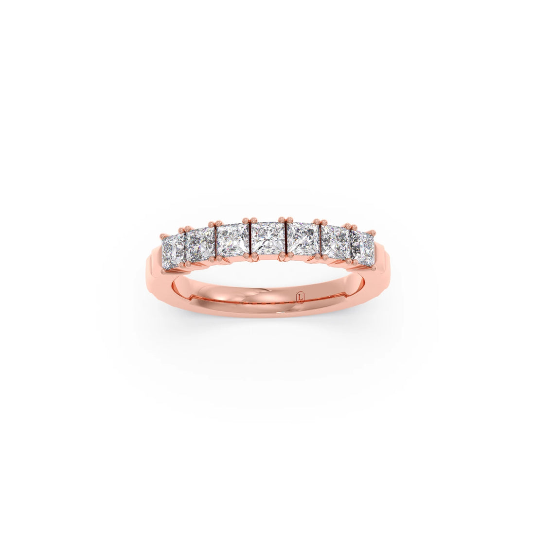 1.05ct Princess Cut Half Eternity Band