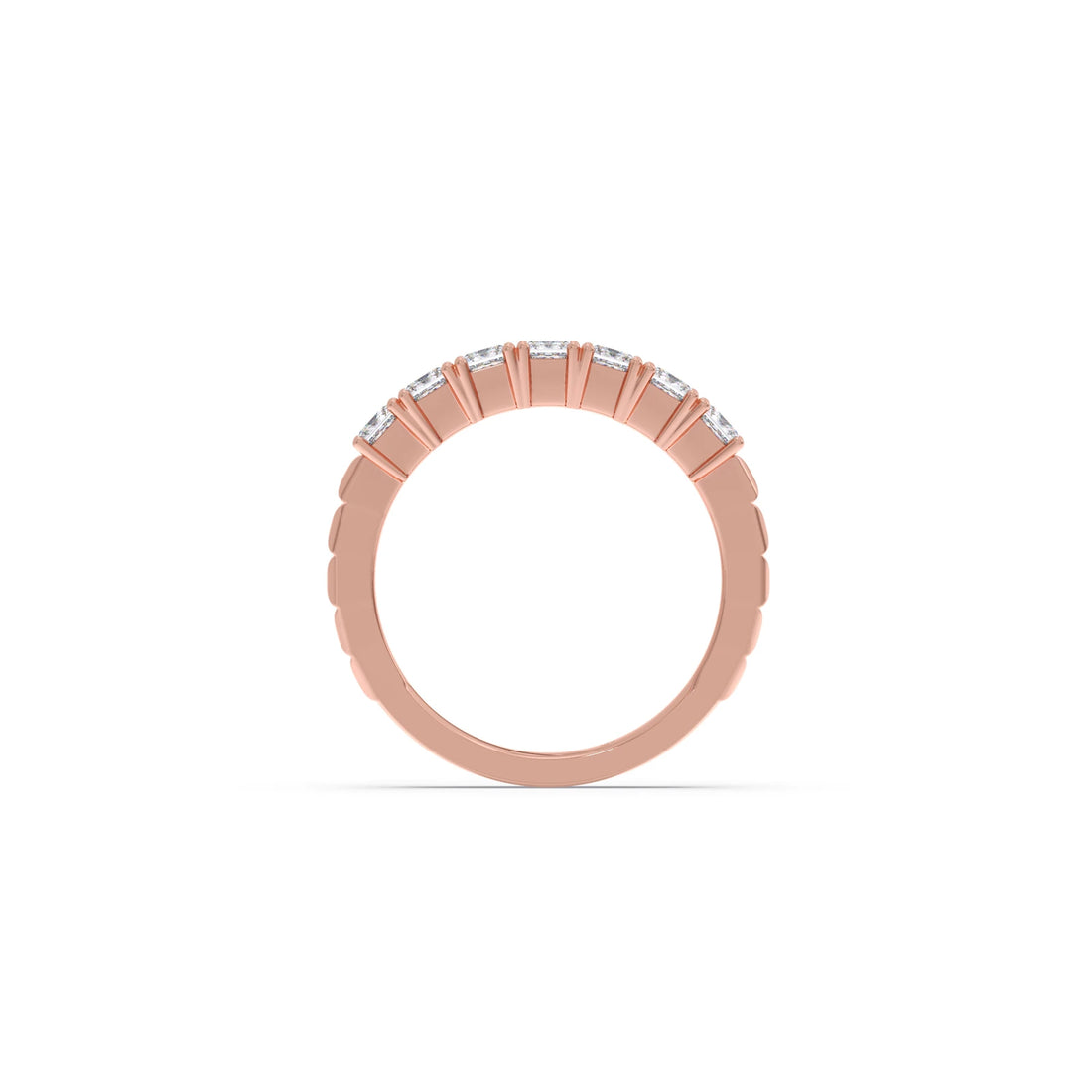 1.05ct Princess Cut Half Eternity Band