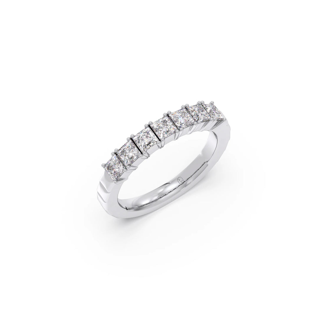 1.05ct Princess Cut Half Eternity Band