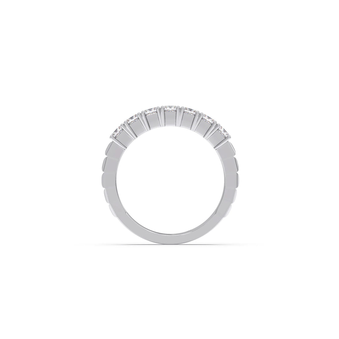 1.05ct Princess Cut Half Eternity Band