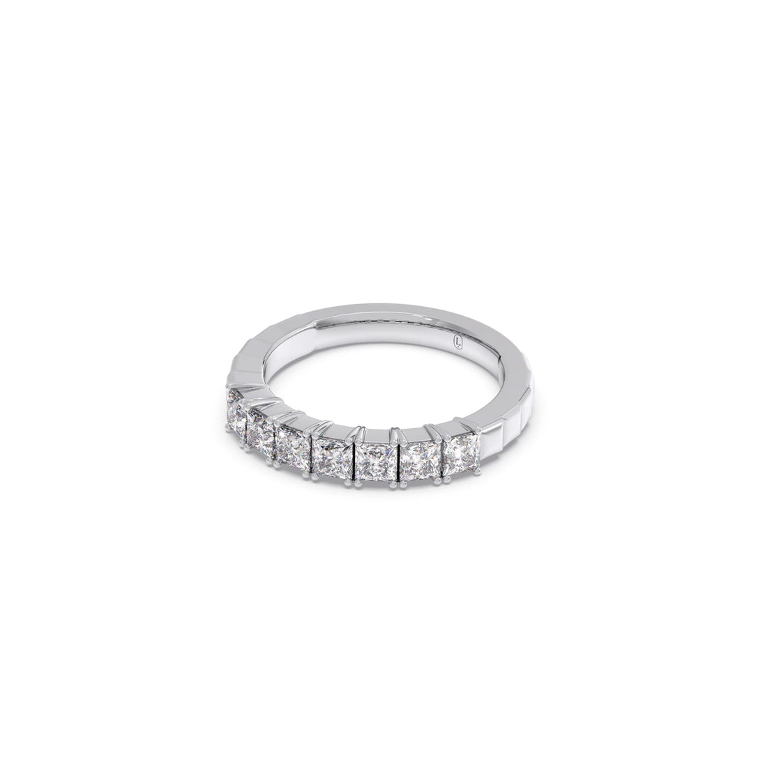 1.05ct Princess Cut Half Eternity Band