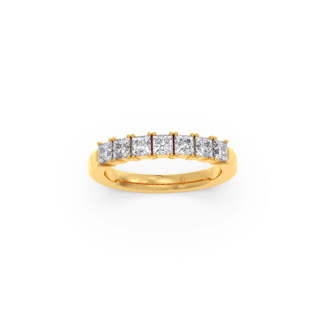1.05ct Princess Cut Half Eternity Band