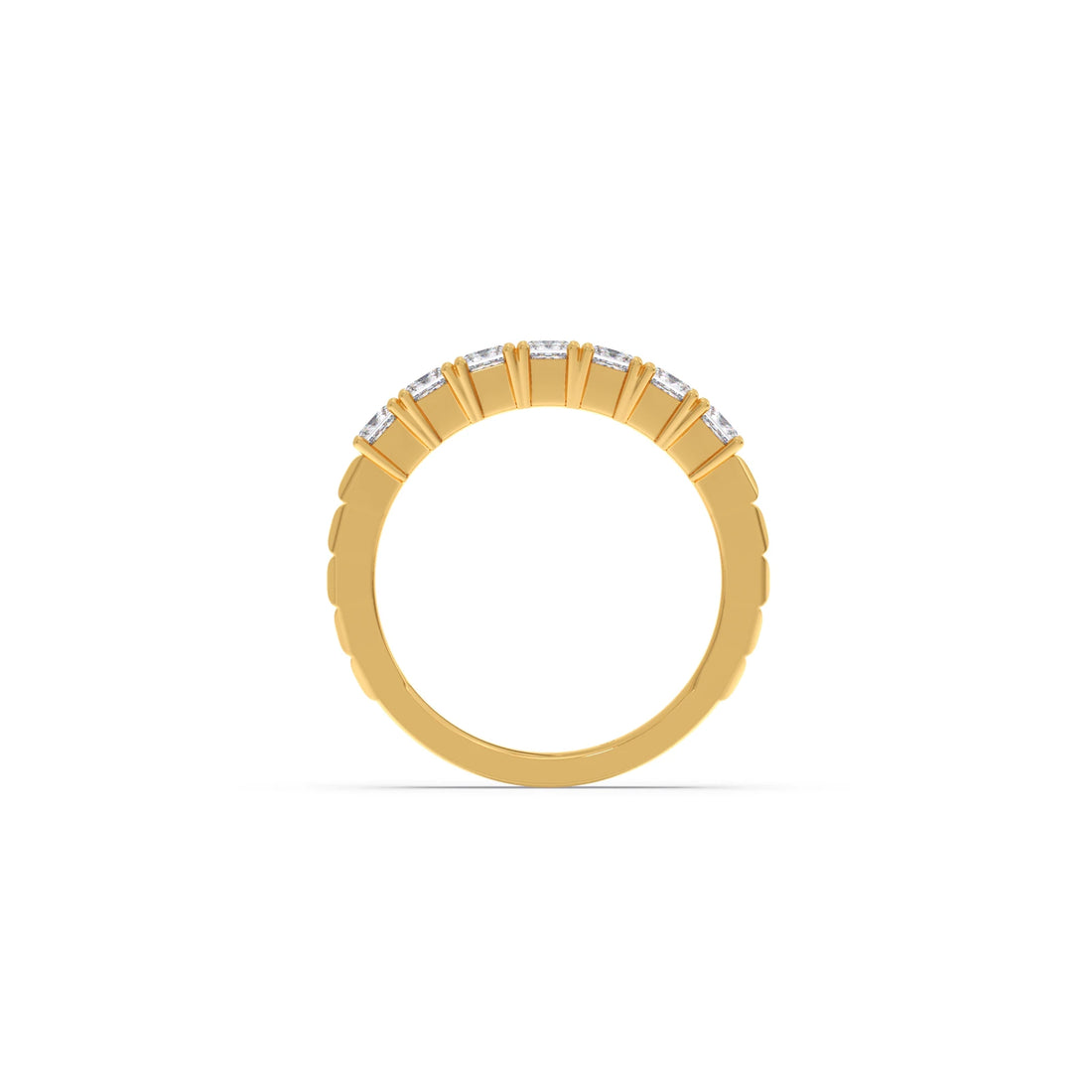 1.05ct Princess Cut Half Eternity Band