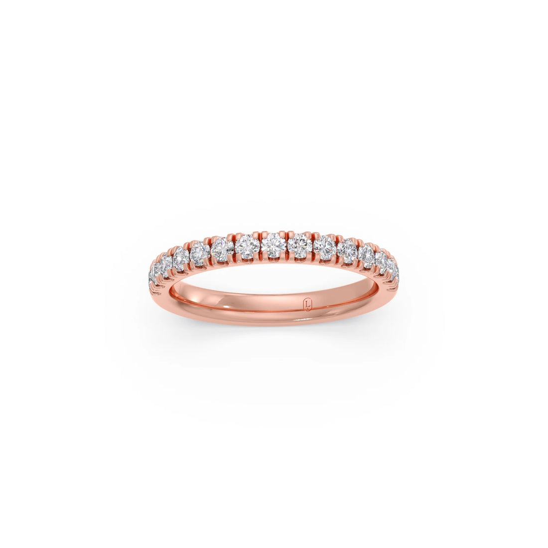 0.52ct Half Eternity Prong Diamond Band